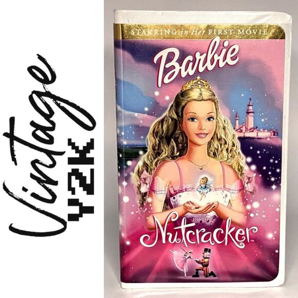 Barbie in the Nutcracker VHS Vintage Y2K 2001 EUC Mattel Christmas Cartoon - Picture 1 of 5